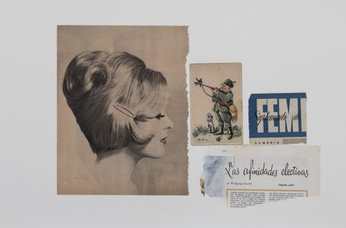 Las afinidades afectivas, serie 9, collage, 56 x 76 cm, 2025 - copia